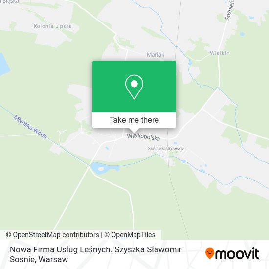 Nowa Firma Usług Leśnych. Szyszka Sławomir Sośnie map