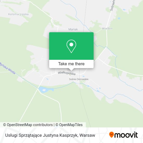 Usługi Sprzątające Justyna Kasprzyk map