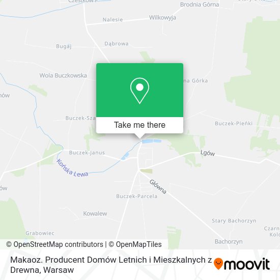 Makaoz. Producent Domów Letnich i Mieszkalnych z Drewna map