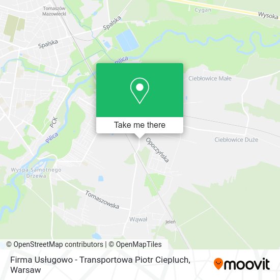 Firma Usługowo - Transportowa Piotr Ciepluch map