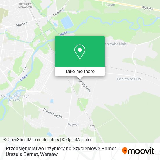 Przedsiębiorstwo Inżynieryjno Szkoleniowe Primer Urszula Bernat map