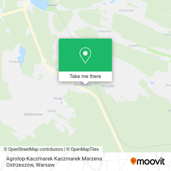 Agrotop-Kaczmarek Kaczmarek Marzena Ostrzeszów map