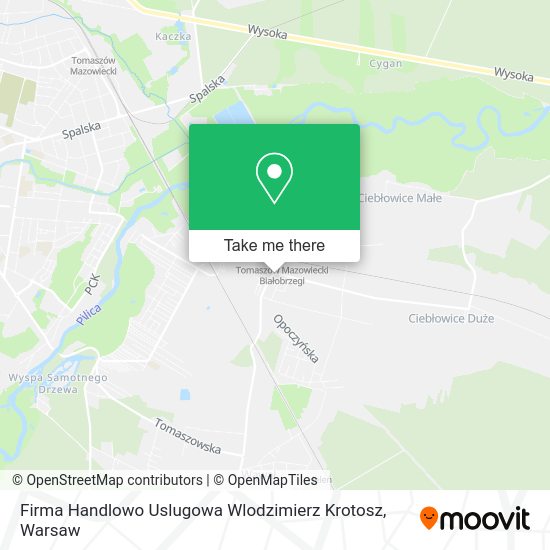 Firma Handlowo Uslugowa Wlodzimierz Krotosz map