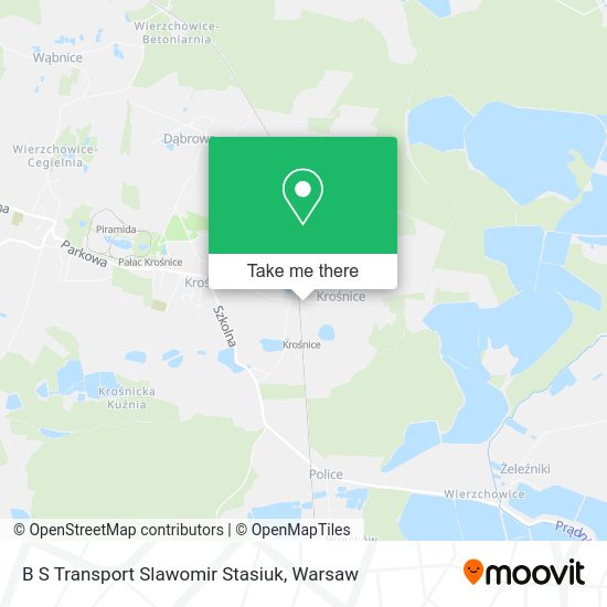 B S Transport Slawomir Stasiuk map