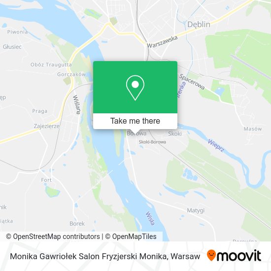 Карта Monika Gawriołek Salon Fryzjerski Monika