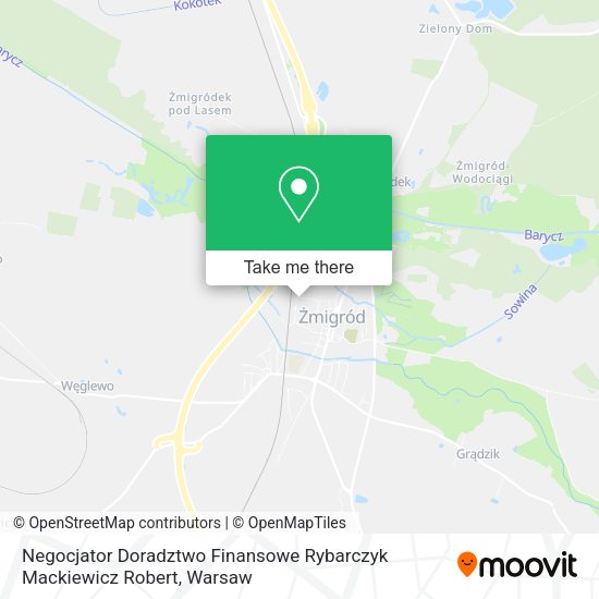 Negocjator Doradztwo Finansowe Rybarczyk Mackiewicz Robert map