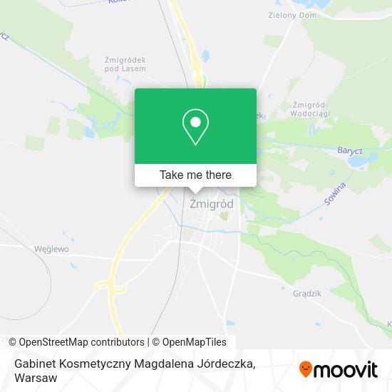 Карта Gabinet Kosmetyczny Magdalena Jórdeczka