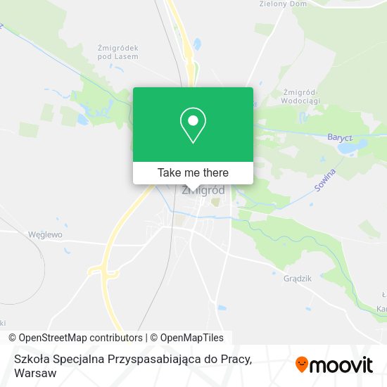 Szkoła Specjalna Przyspasabiająca do Pracy map