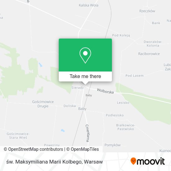 św. Maksymiliana Marii Kolbego map