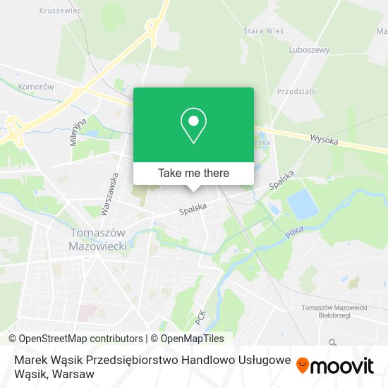 Marek Wąsik Przedsiębiorstwo Handlowo Usługowe Wąsik map