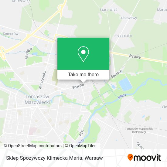 Sklep Spożywczy Klimecka Maria map