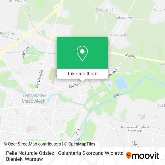 Pelle Naturale Odziez i Galanteria Skorzana Wioletta Bieniek map