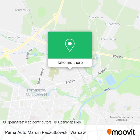 Pama Auto Marcin Paczutkowski map