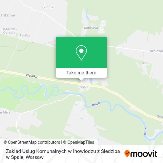 Zaklad Uslug Komunalnych w Inowlodzu z Siedziba w Spale map