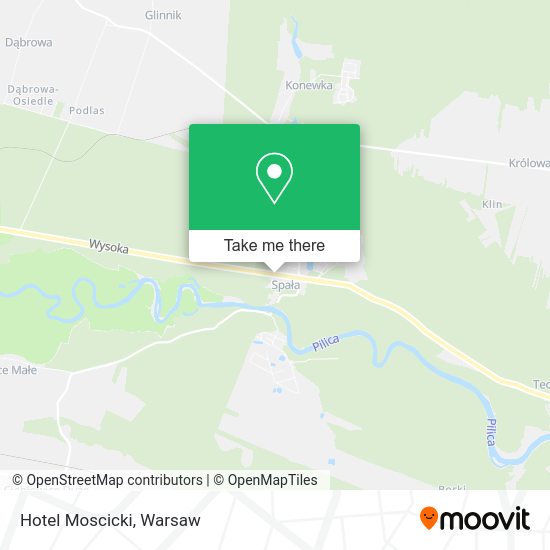 Hotel Moscicki map