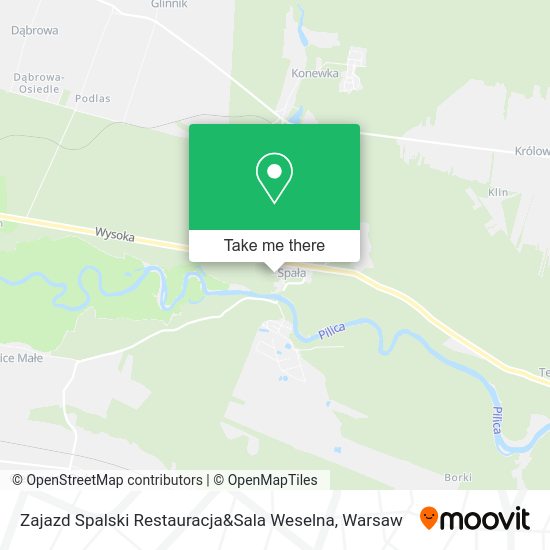 Zajazd Spalski Restauracja&Sala Weselna map