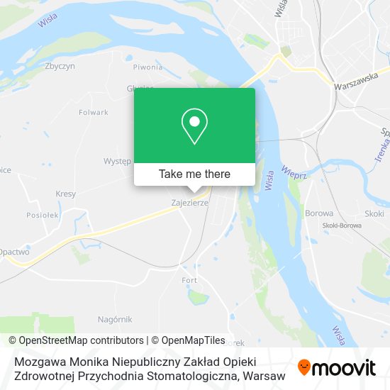 Mozgawa Monika Niepubliczny Zakład Opieki Zdrowotnej Przychodnia Stomatologiczna map