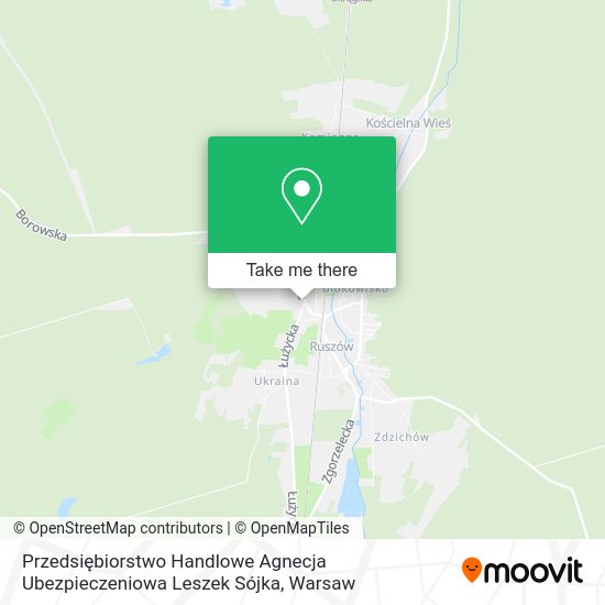 Przedsiębiorstwo Handlowe Agnecja Ubezpieczeniowa Leszek Sójka map