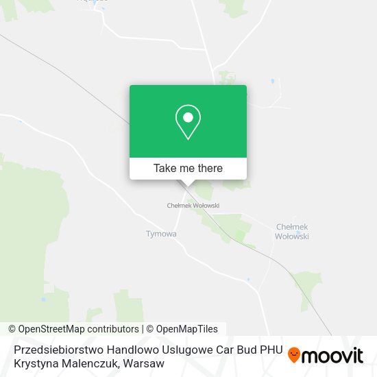 Przedsiebiorstwo Handlowo Uslugowe Car Bud PHU Krystyna Malenczuk map