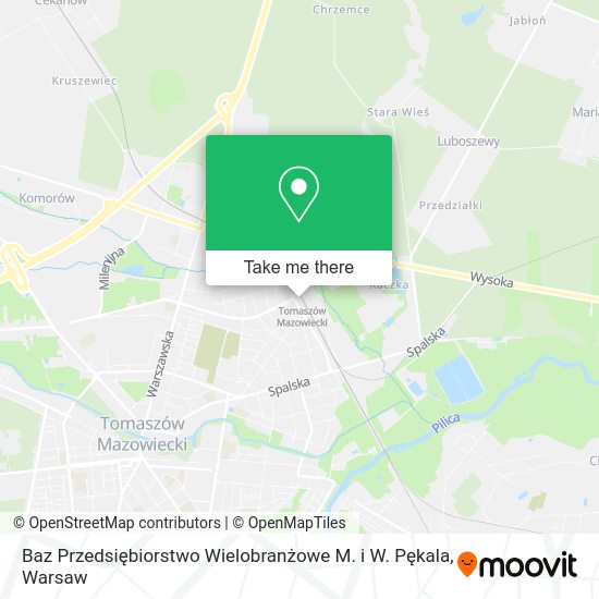 Baz Przedsiębiorstwo Wielobranżowe M. i W. Pękala map