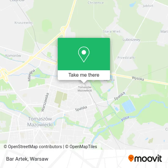 Карта Bar Artek