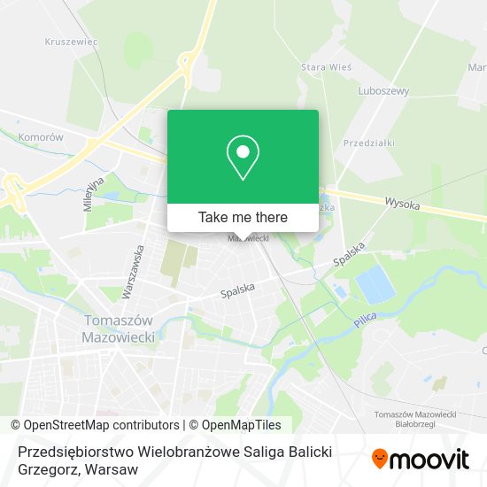 Przedsiębiorstwo Wielobranżowe Saliga Balicki Grzegorz map