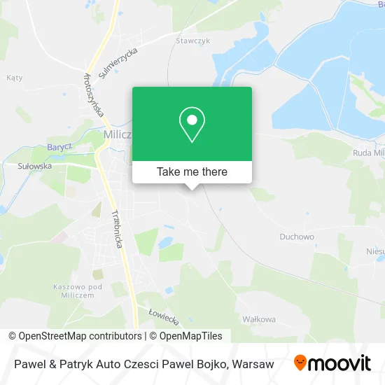 Карта Pawel & Patryk Auto Czesci Pawel Bojko