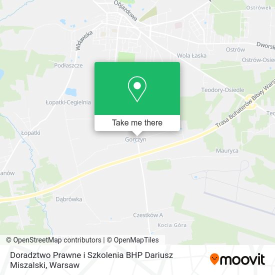 Doradztwo Prawne i Szkolenia BHP Dariusz Miszalski map