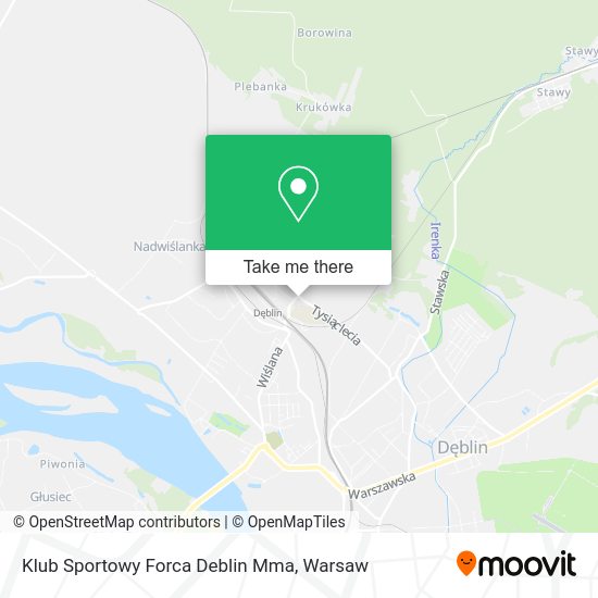 Klub Sportowy Forca Deblin Mma map