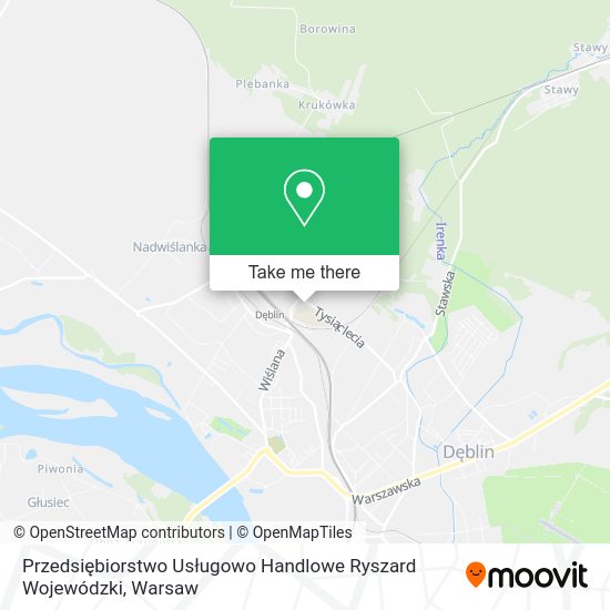 Przedsiębiorstwo Usługowo Handlowe Ryszard Wojewódzki map