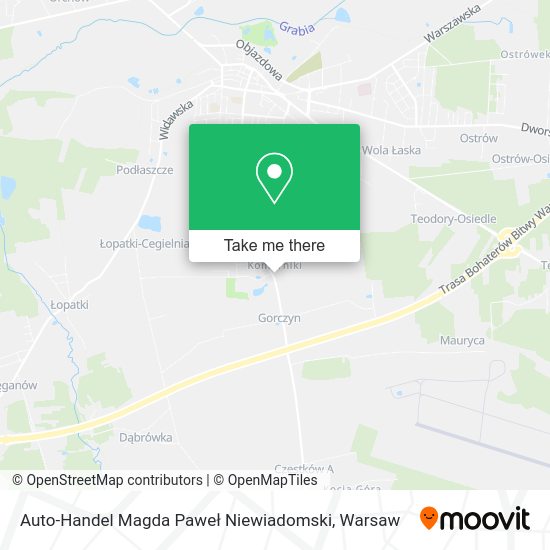 Auto-Handel Magda Paweł Niewiadomski map