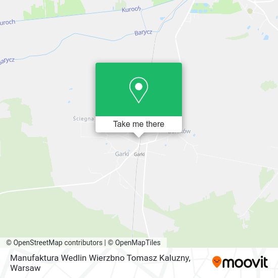 Manufaktura Wedlin Wierzbno Tomasz Kaluzny map