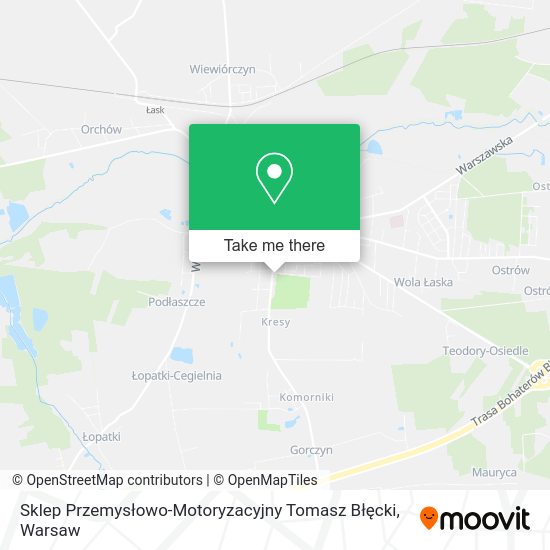 Sklep Przemysłowo-Motoryzacyjny Tomasz Błęcki map