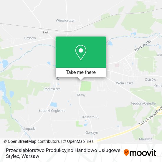 Przedsiębiorstwo Produkcyjno Handlowo Usługowe Stylex map