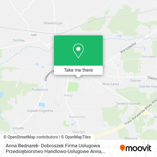 Anna Bednarek- Dobroszek Firma Usługowa Przedsiębiorstwo Handlowo-Usługowe Anna map