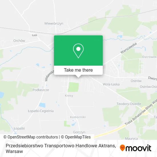 Карта Przedsiebiorstwo Transportowo Handlowe Aktrans