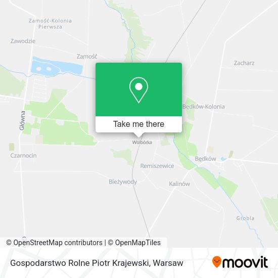 Gospodarstwo Rolne Piotr Krajewski map