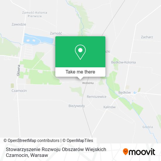 Stowarzyszenie Rozwoju Obszarów Wiejskich Czarnocin map