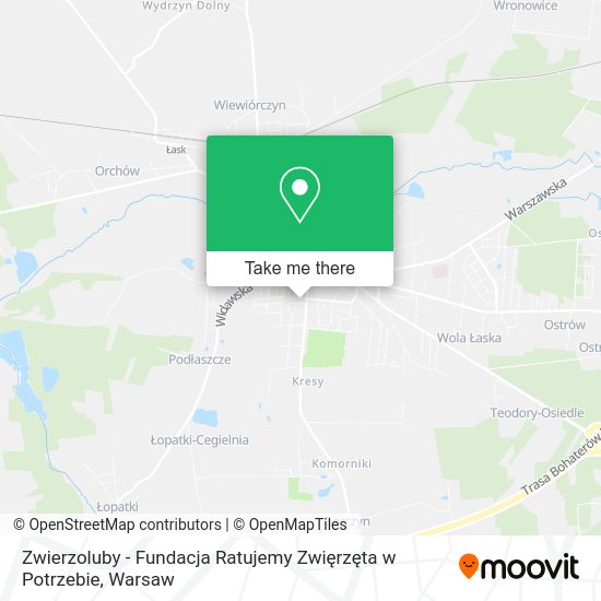 Zwierzoluby - Fundacja Ratujemy Zwięrzęta w Potrzebie map