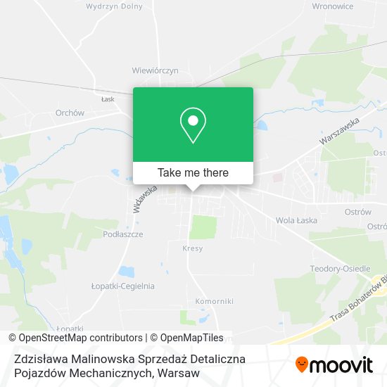 Zdzisława Malinowska Sprzedaż Detaliczna Pojazdów Mechanicznych map