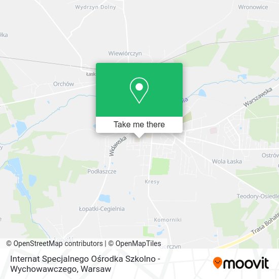 Internat Specjalnego Ośrodka Szkolno - Wychowawczego map