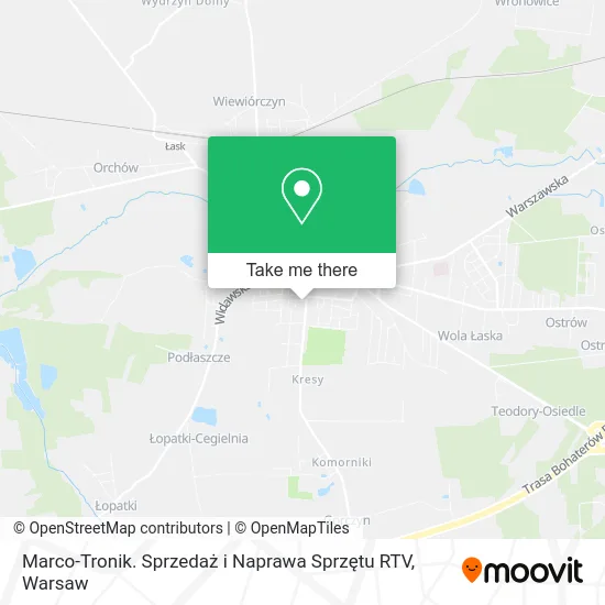 Карта Marco-Tronik. Sprzedaż i Naprawa Sprzętu RTV