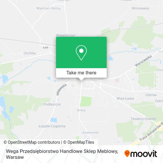 Wega Przedsiębiorstwo Handlowe Sklep Meblowy map