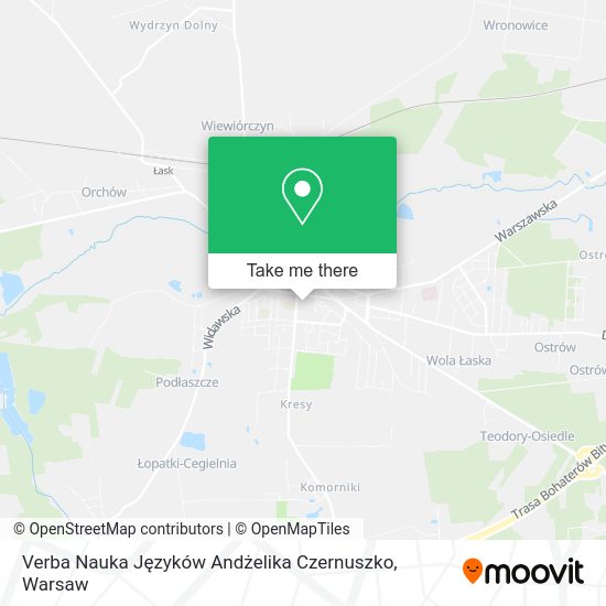 Verba Nauka Języków Andżelika Czernuszko map