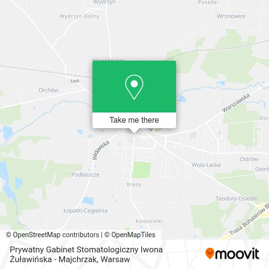 Prywatny Gabinet Stomatologiczny Iwona Żuławińska - Majchrzak map