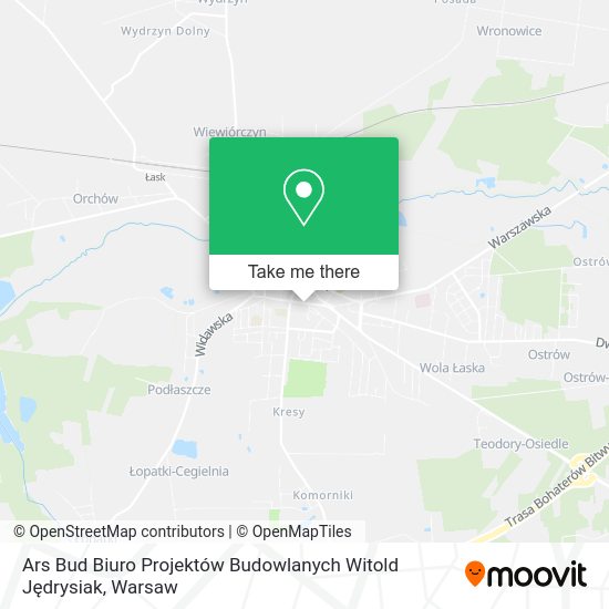 Ars Bud Biuro Projektów Budowlanych Witold Jędrysiak map