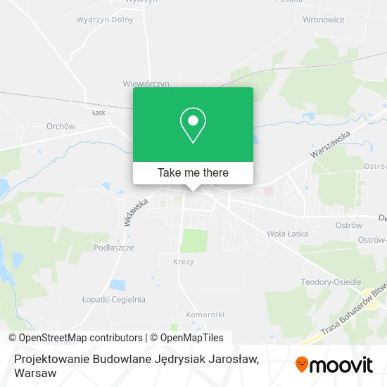 Projektowanie Budowlane Jędrysiak Jarosław map