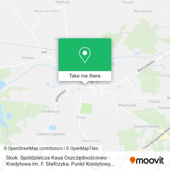 Skok. Spółdzielcza Kasa Oszczędnościowo - Kredytowa im. F. Stefczyka. Punkt Kredytowy map