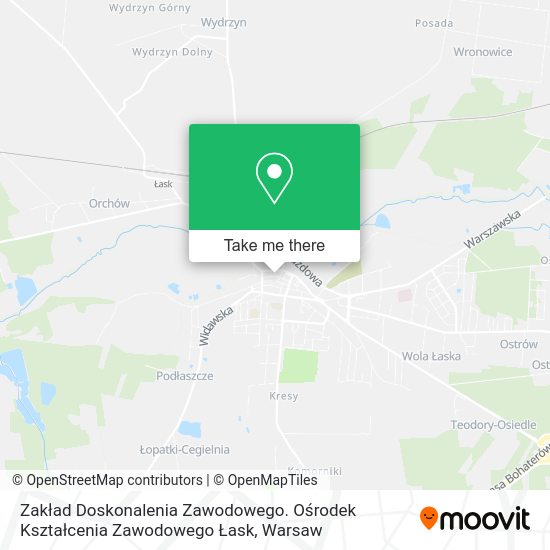 Zakład Doskonalenia Zawodowego. Ośrodek Kształcenia Zawodowego Łask map