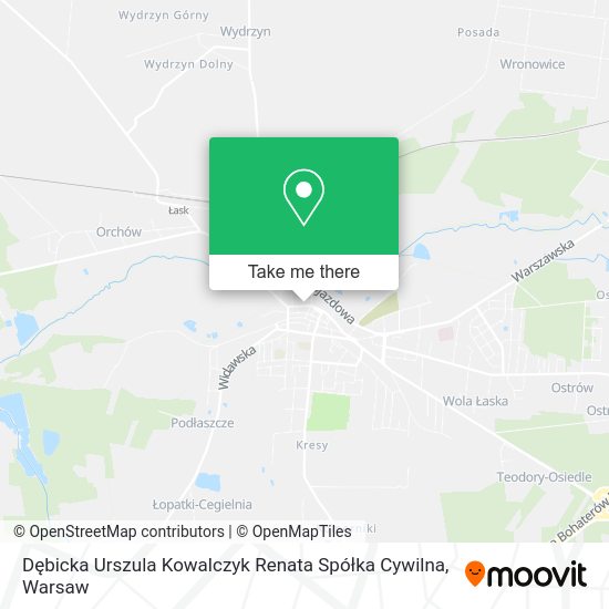 Dębicka Urszula Kowalczyk Renata Spółka Cywilna map